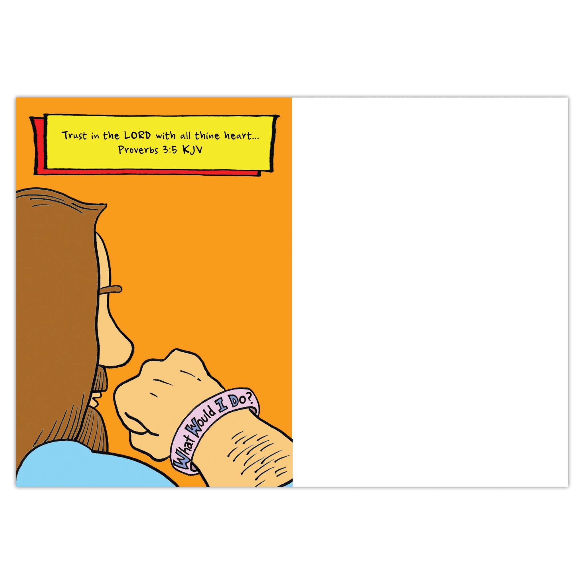 Decorated Interior of Religious Humor Card
