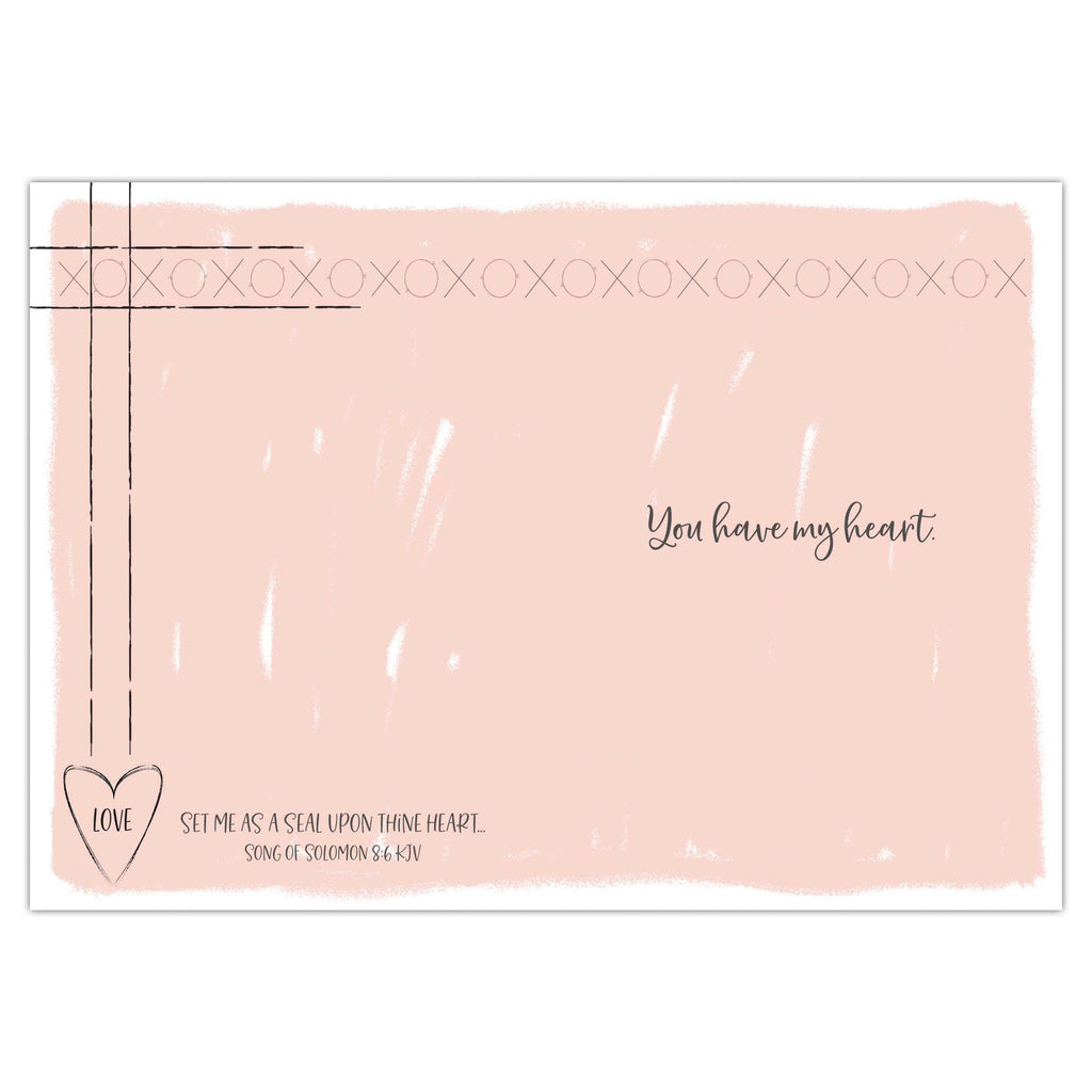 Colored interior of card