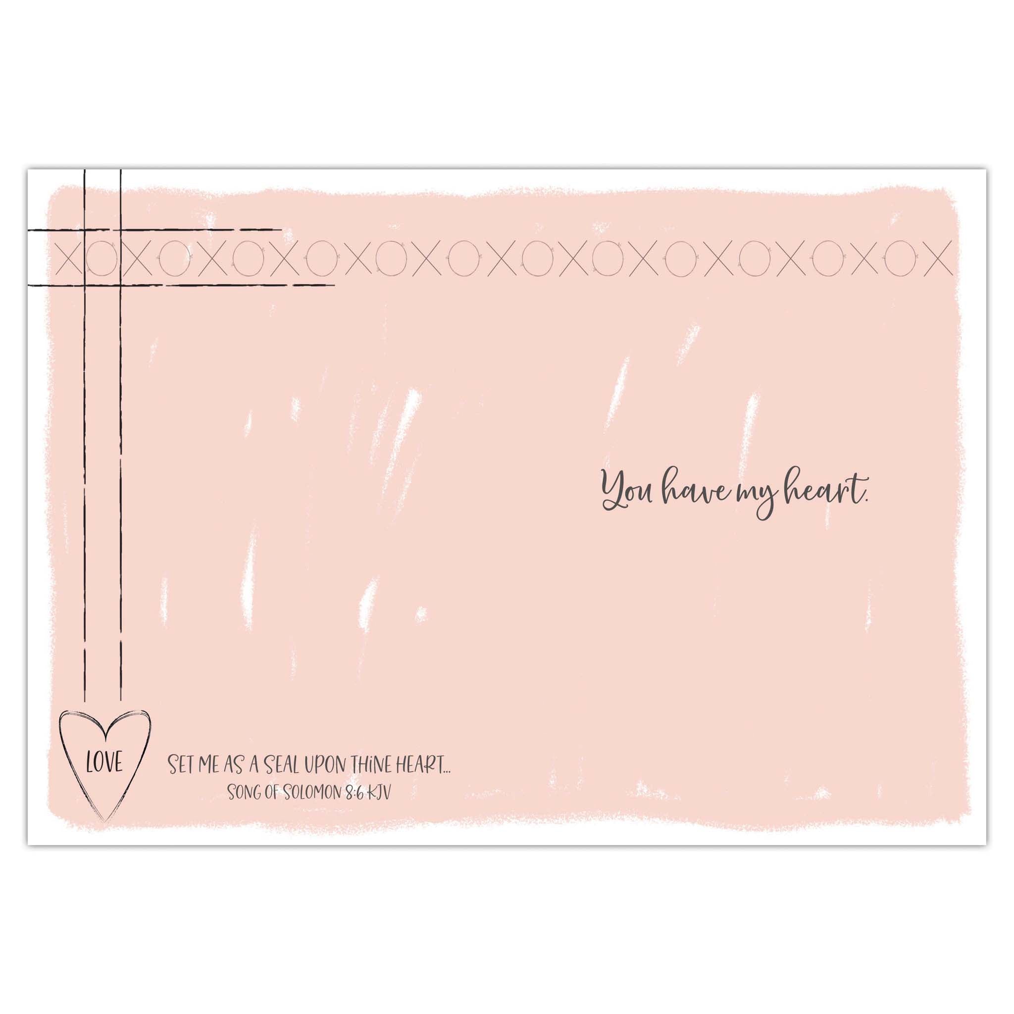 Colored interior of card