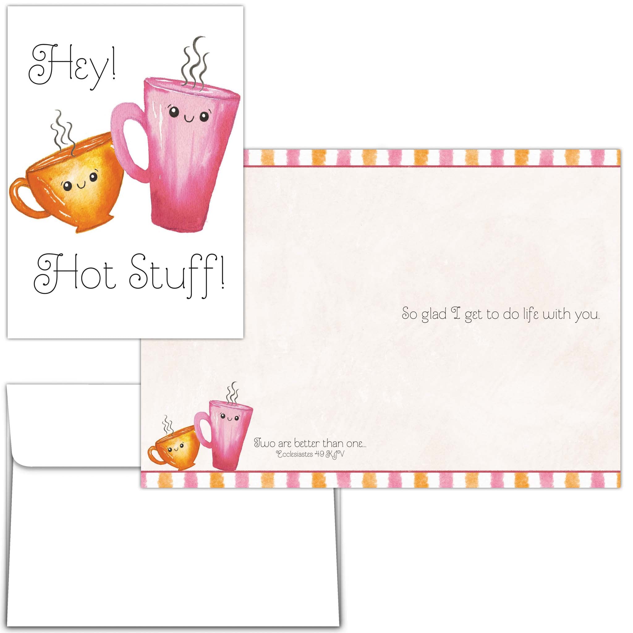 Front and interior of card