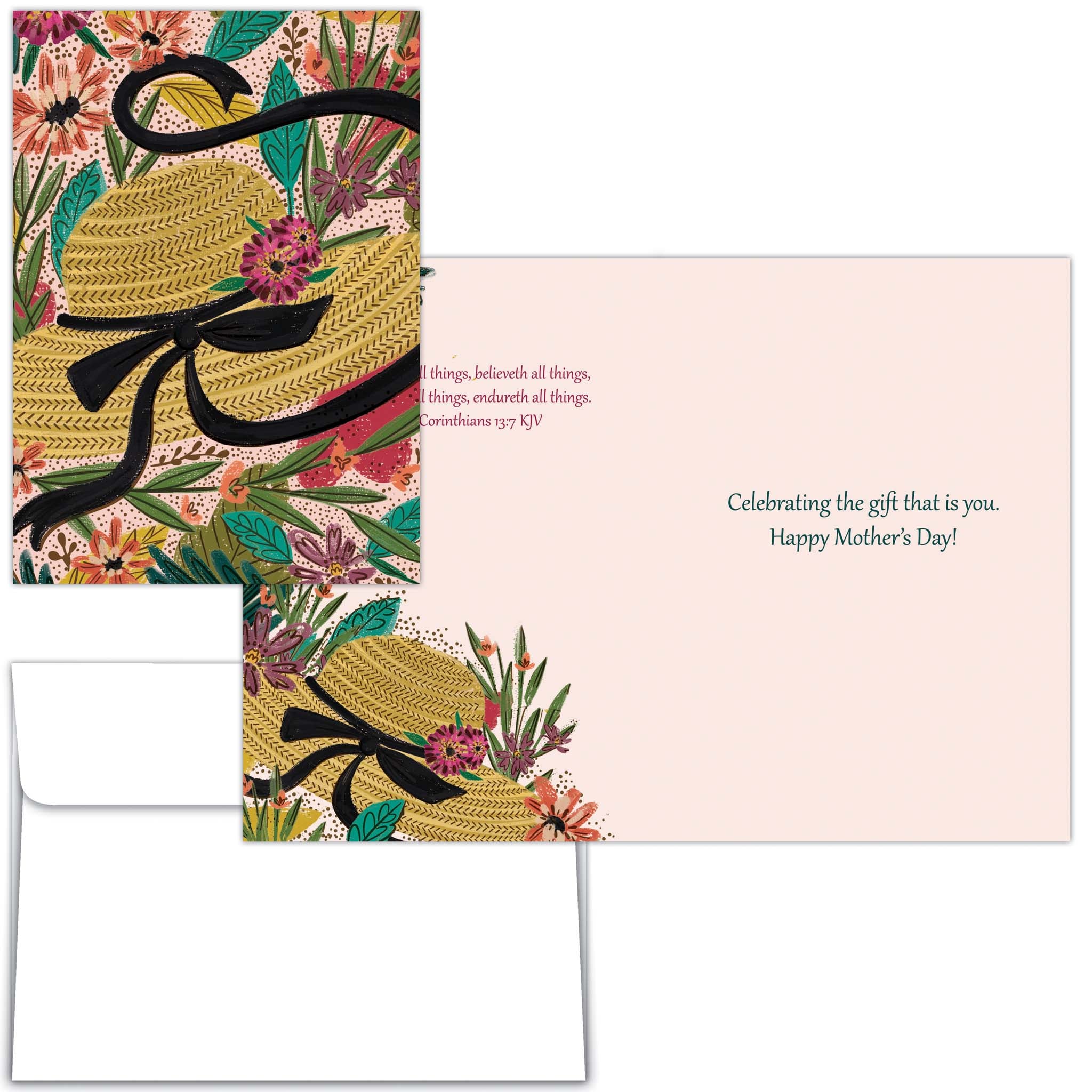 Religious Mother's Day Card Front and Interior