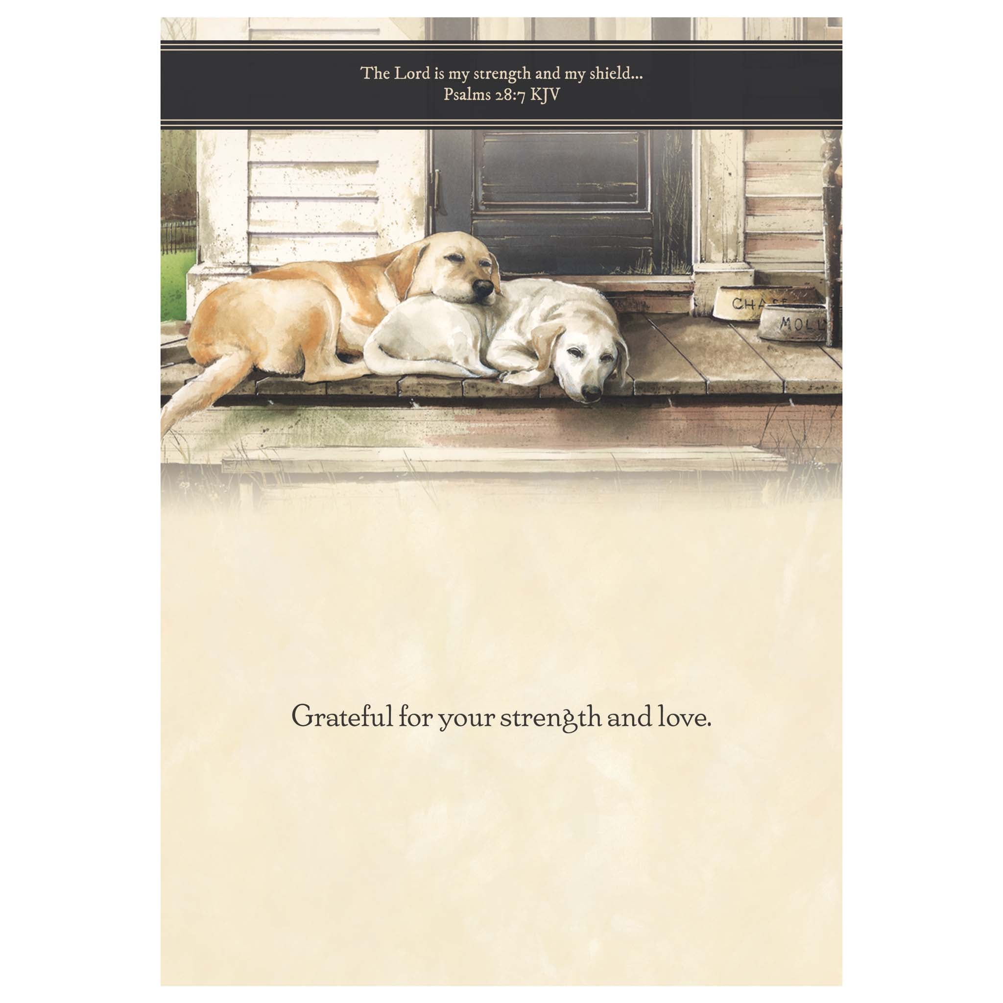 Colored Interior of Father's Day Card