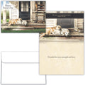 Front and Colored Interior of Christian Father's Day Card