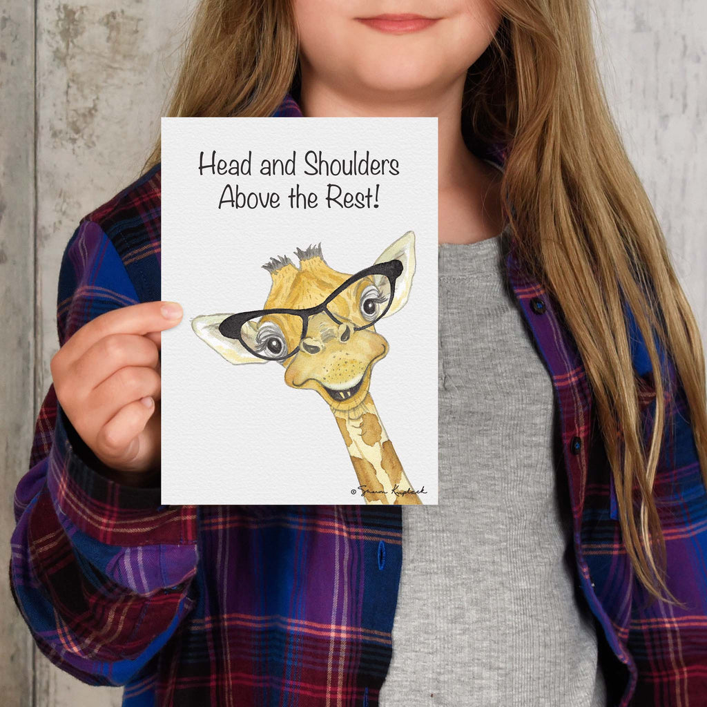 Giraffe with Glasses | Christian Father's Day Card by Shared Blessings