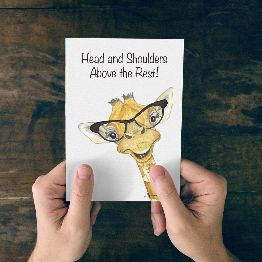 Giraffe with Glasses | Christian Father's Day Card by Shared Blessings