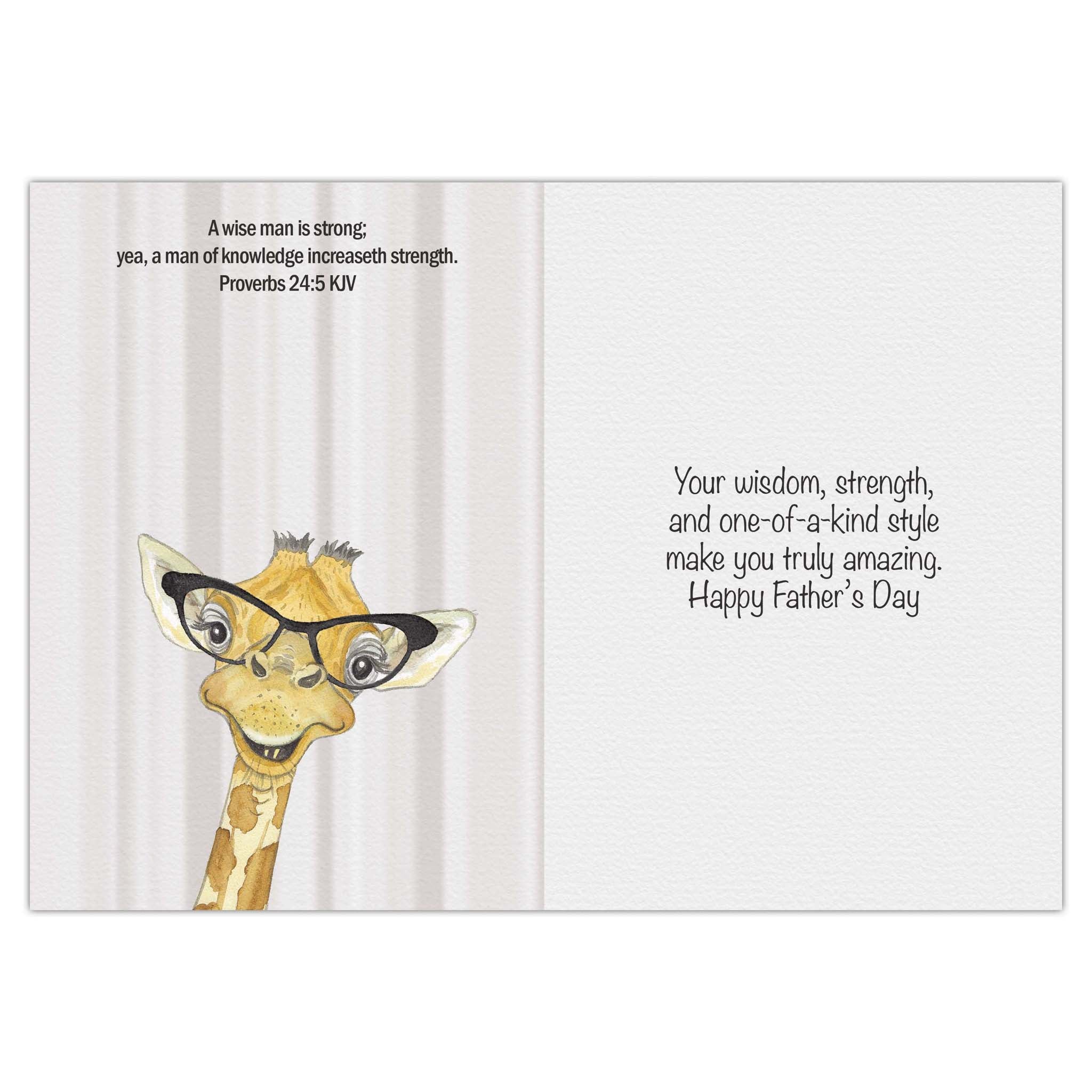 Giraffe with Glasses | Christian Father's Day Card by Shared Blessings