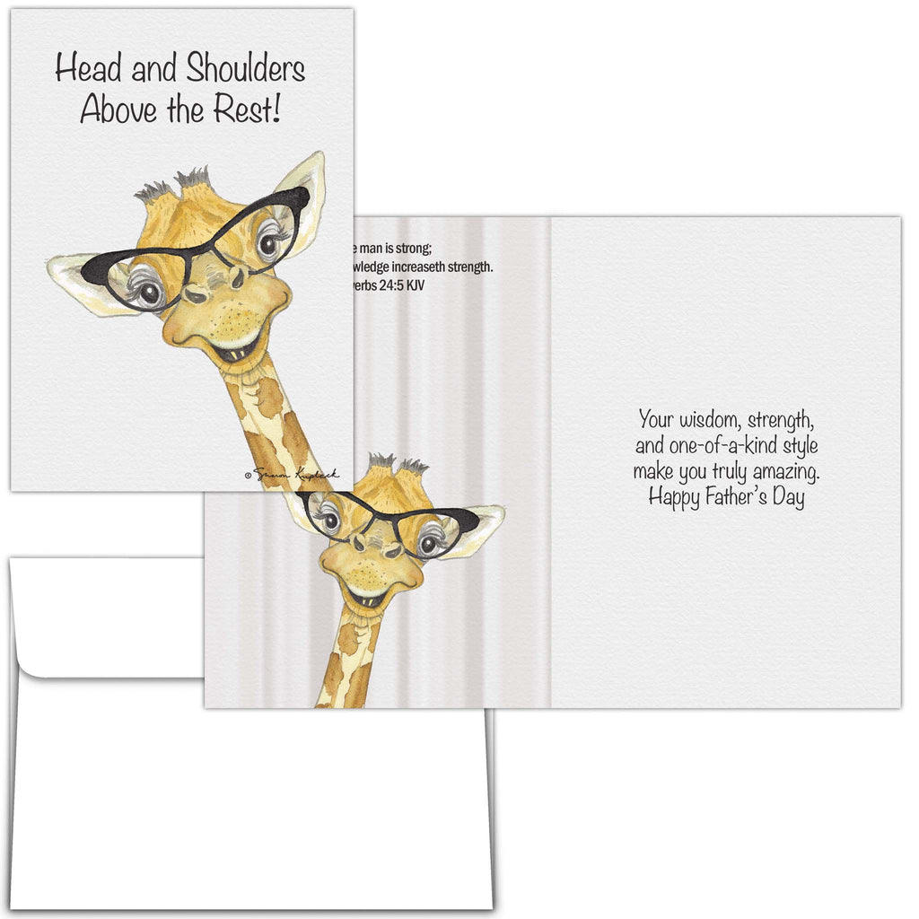 Giraffe with Glasses | Christian Father's Day Card by Shared Blessings