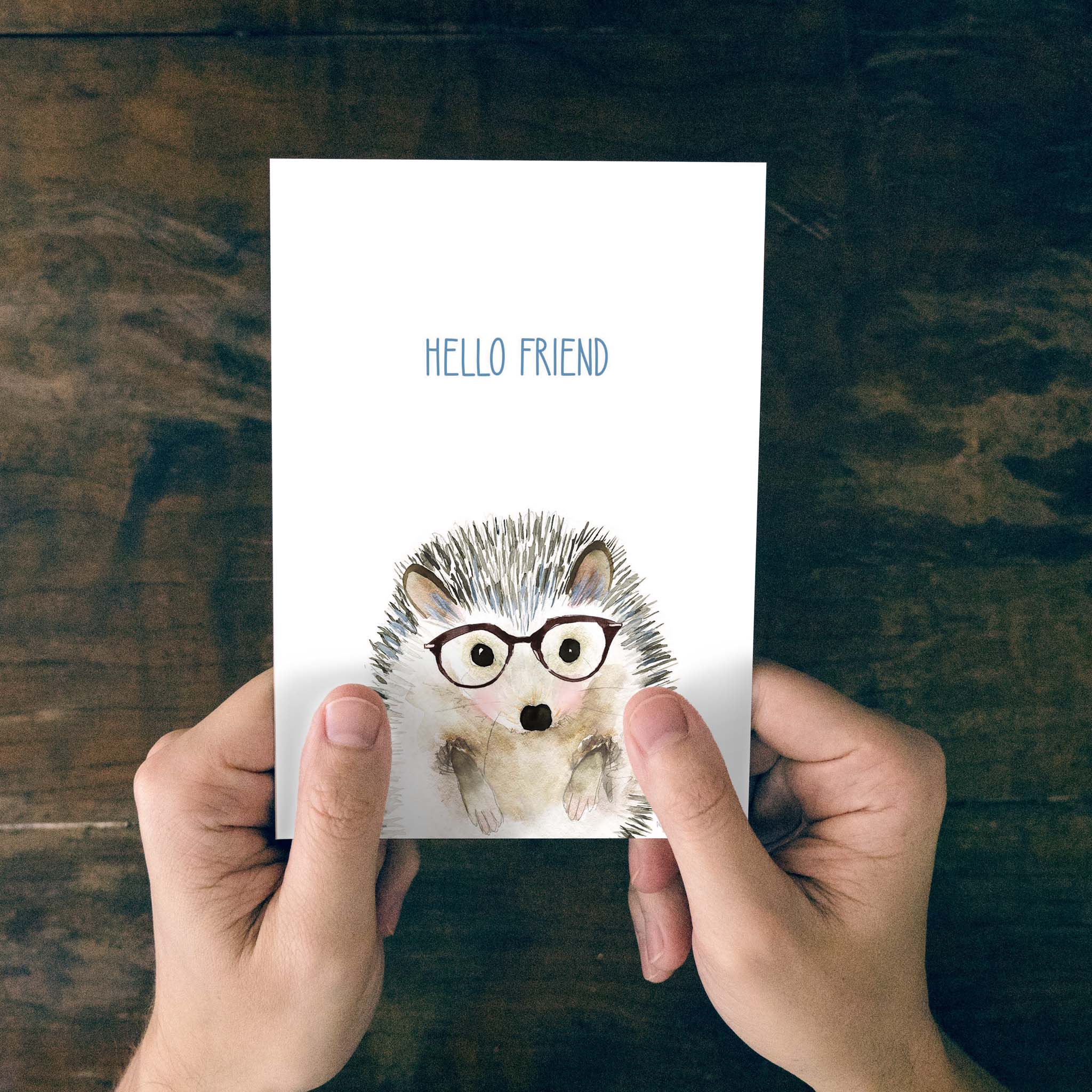 Person holding Thinking of You Card
