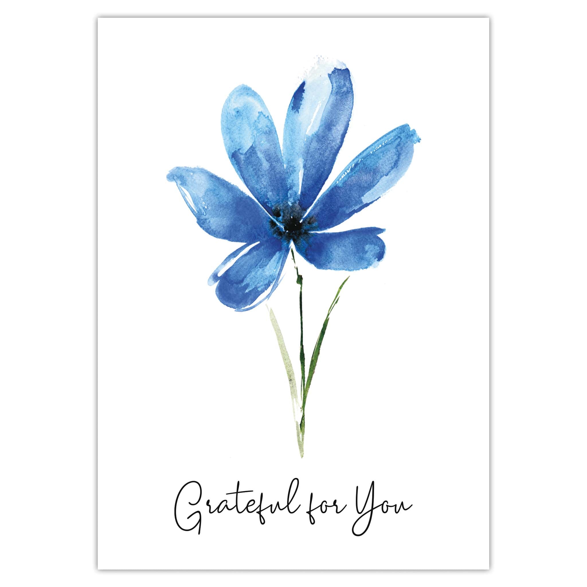 Religious Thank You Card | Blue Daisy