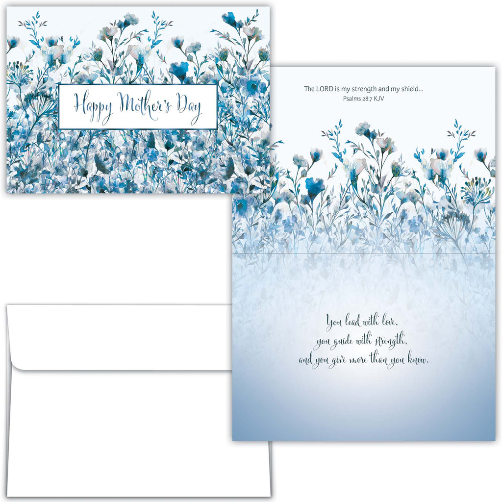 Floral Mother's Day card with matching envelope and additional card with text.