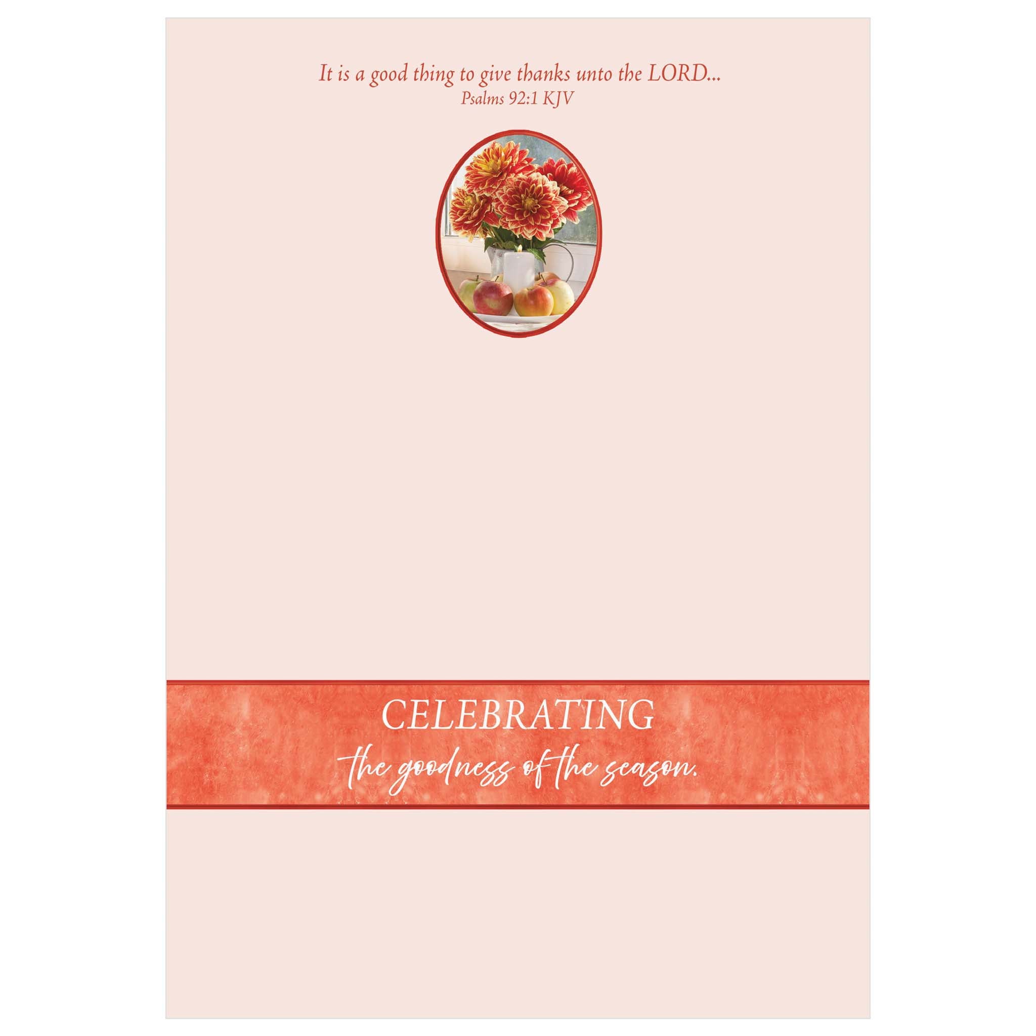 Colored Interior of Thanksgiving Card