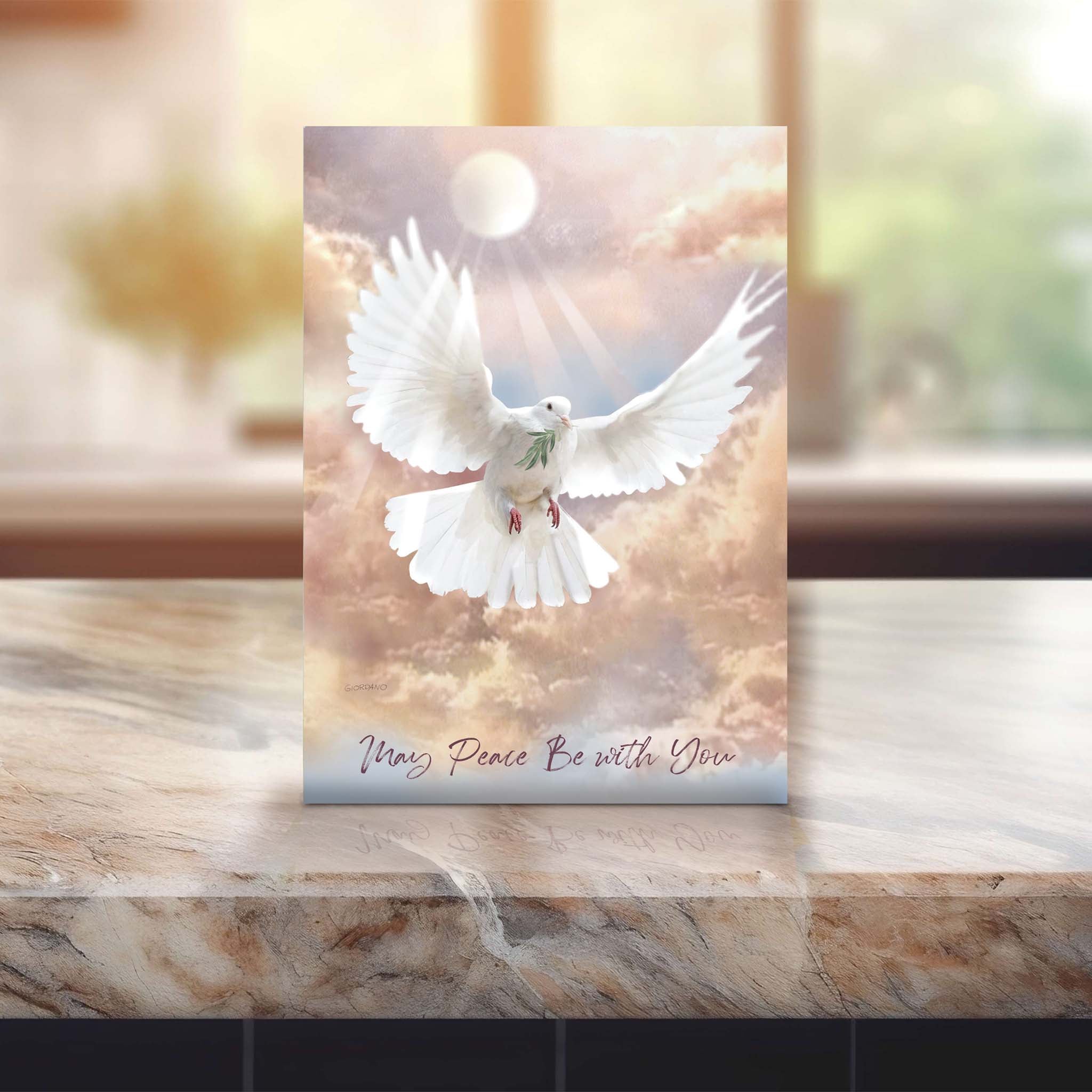 Sympathy Card on Marble Table