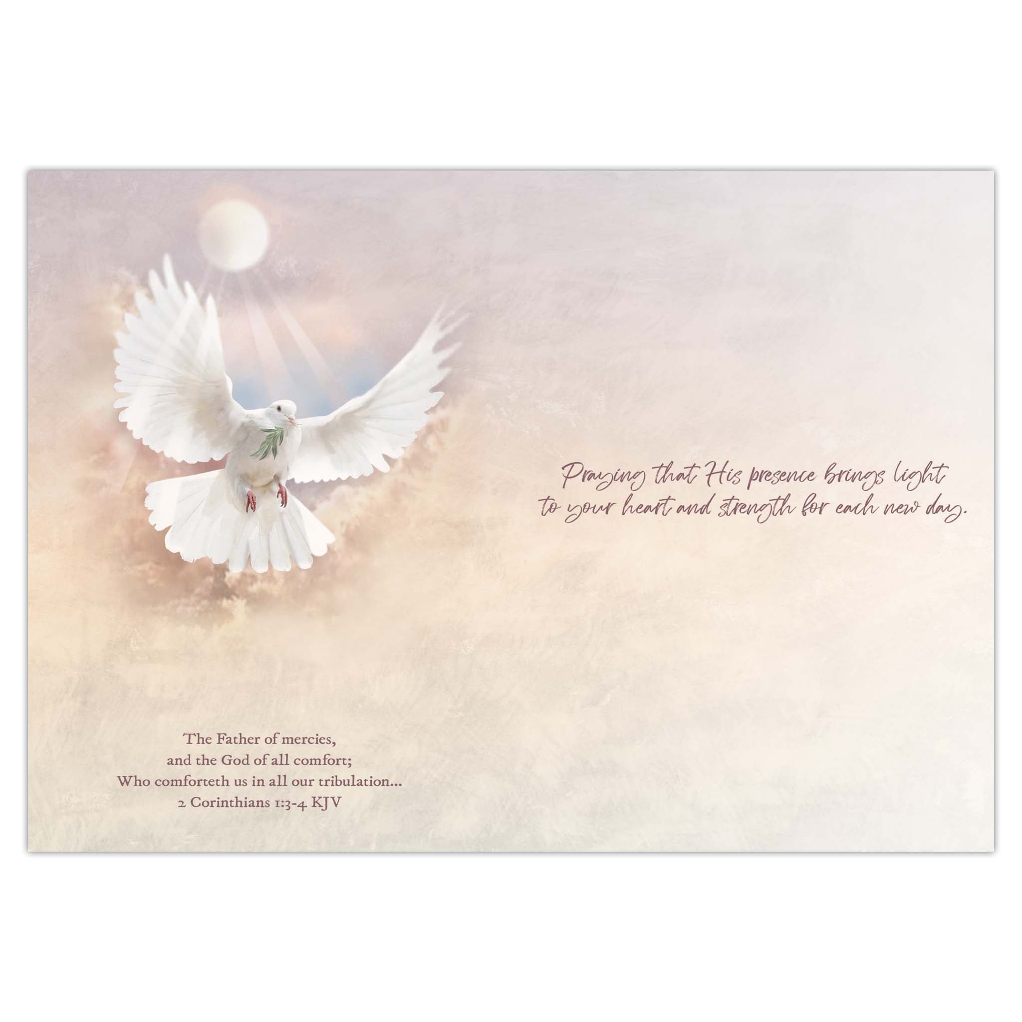 Interior of Sympathy Card