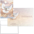 Christian Sympathy Card with Dove Front and Interior