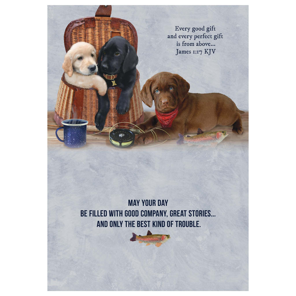 Interior of Father's Day Religious card