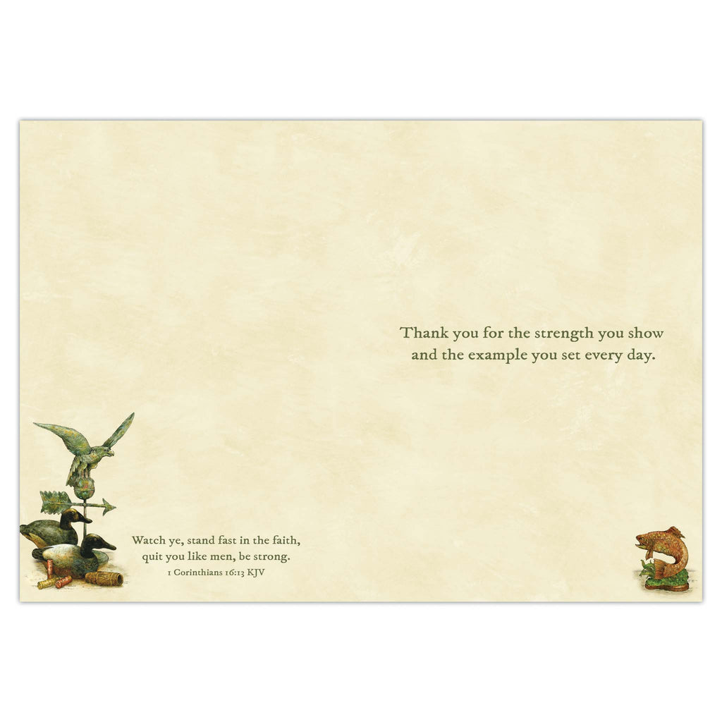Colored interior of card