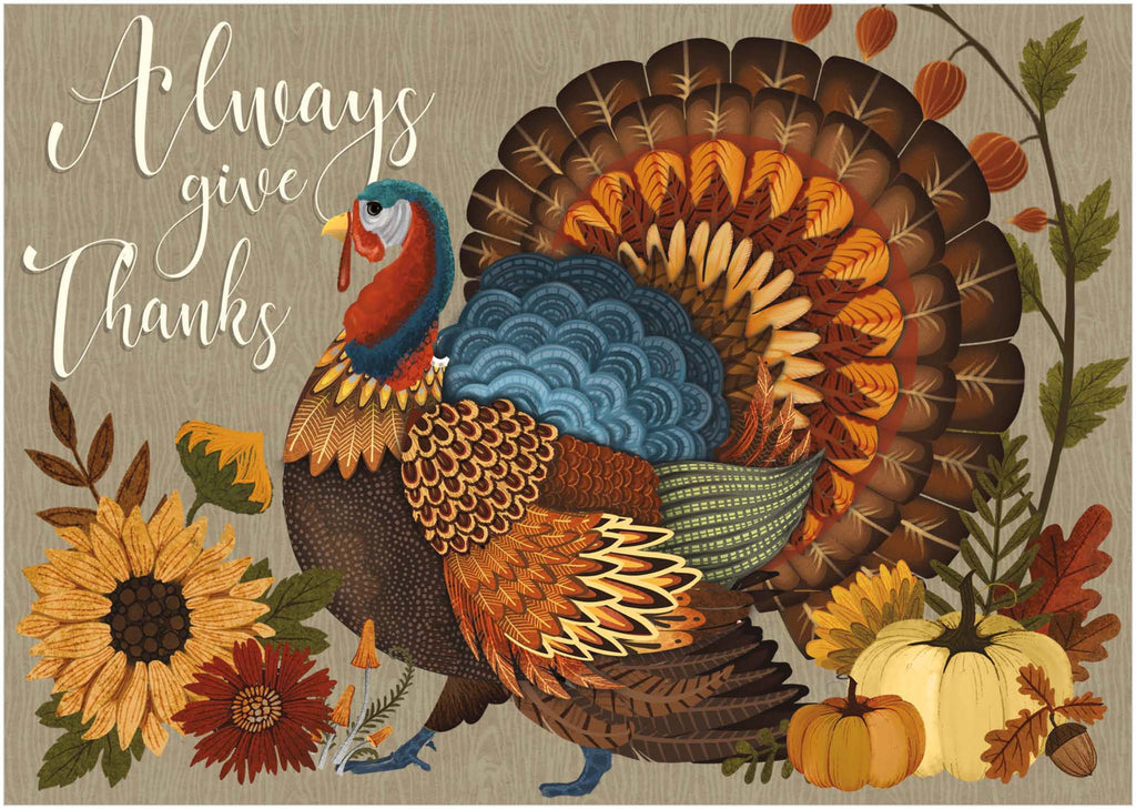 Front of Scripture Thanksgiving Card