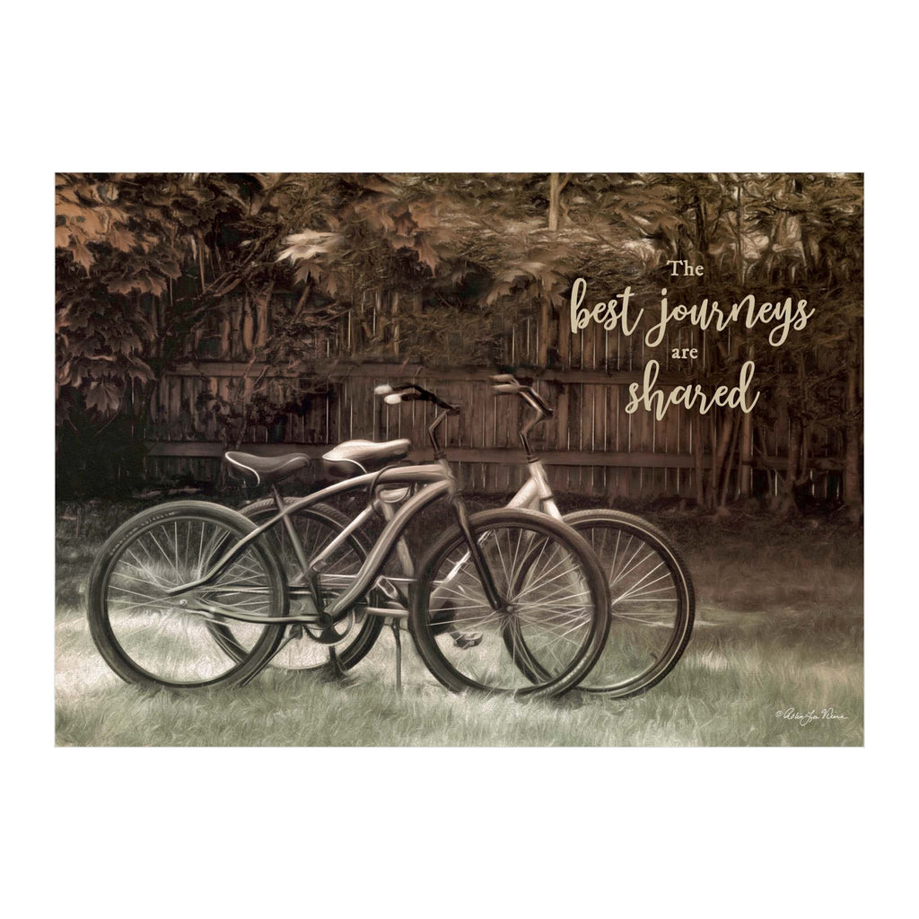 Front of Christian Anniversary Card with Bicycles