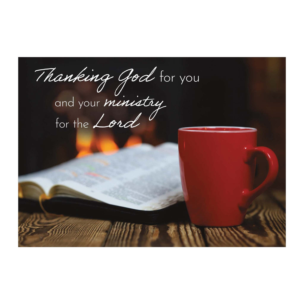 Front of Ministry Appreciate Card with scripture