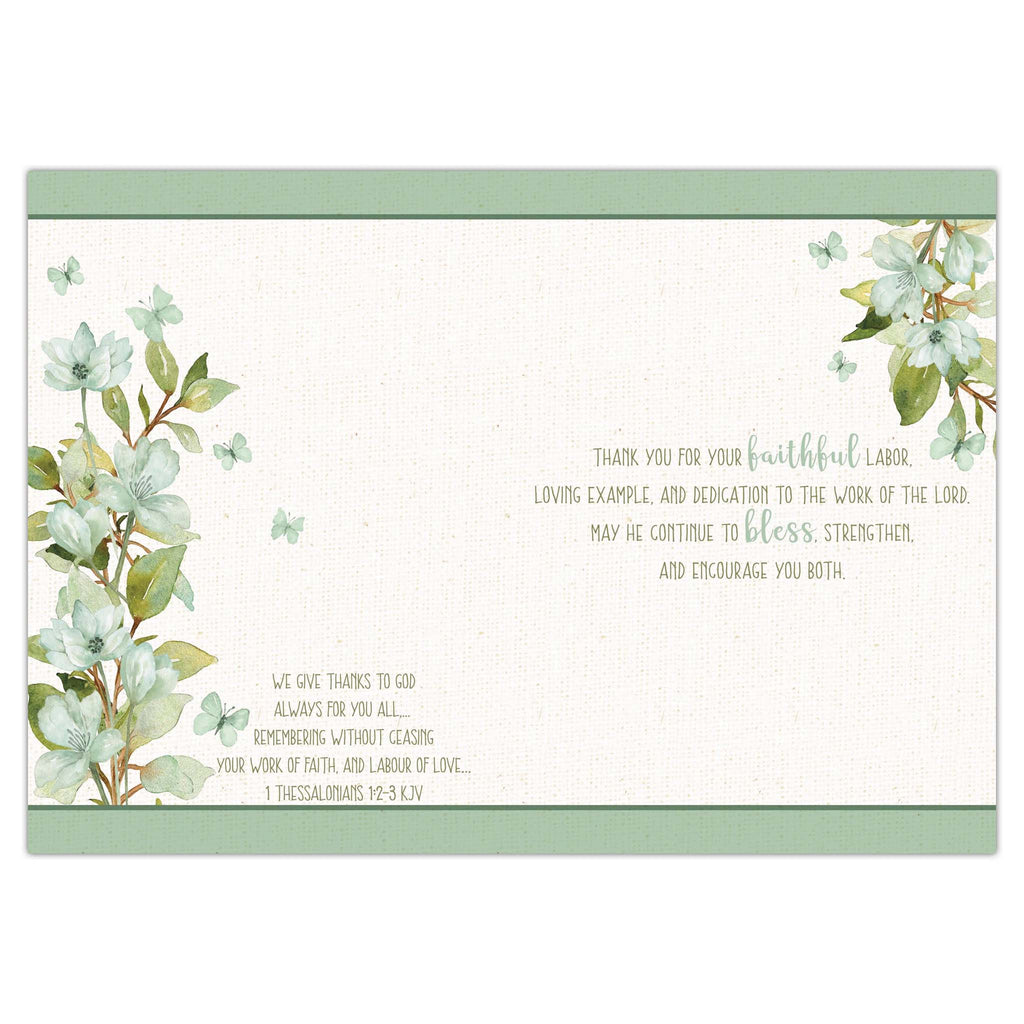 Colored Interior of Card