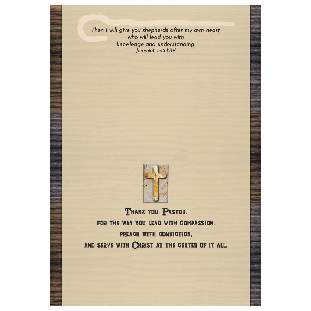 Printed Interior of Card