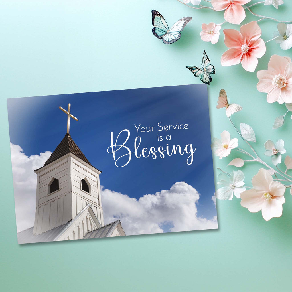 Card with Butterflies and Flowers