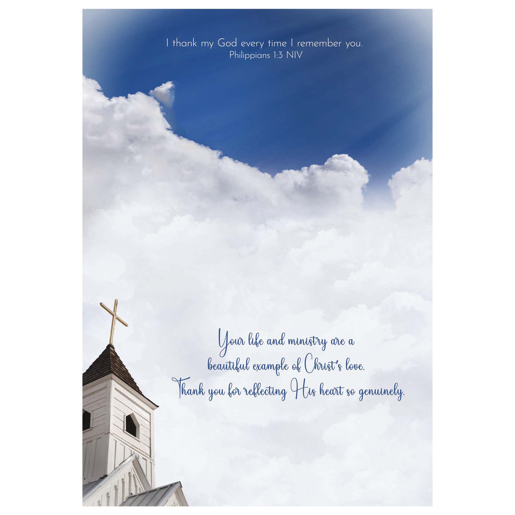 Interior of Christian Ministry Card