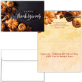 Front and Interior of Thanksgiving Card