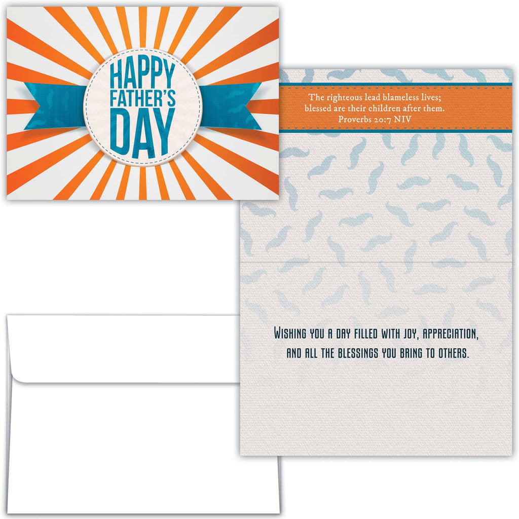 Front and Interior of Religious Father's Day Card