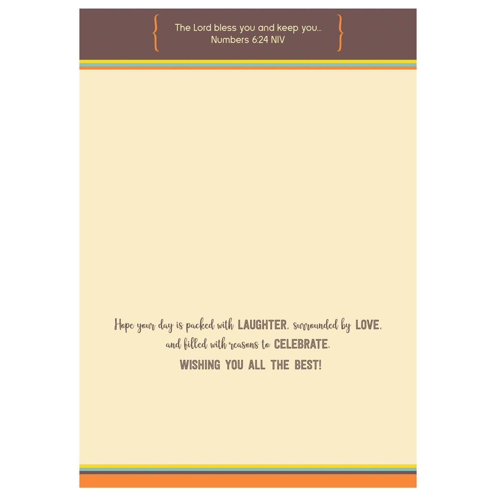 Decorated Interior of Father's Day Card