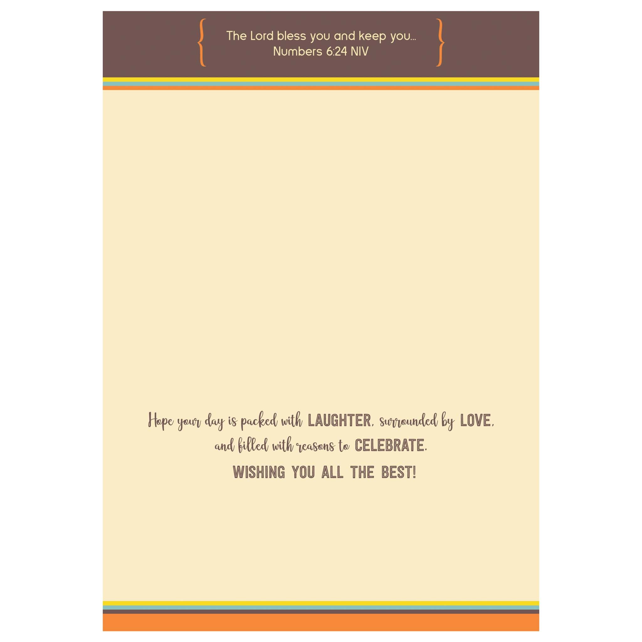 Decorated Interior of Father's Day Card