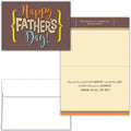Front and Interior of Religious Happy Father's Day Card