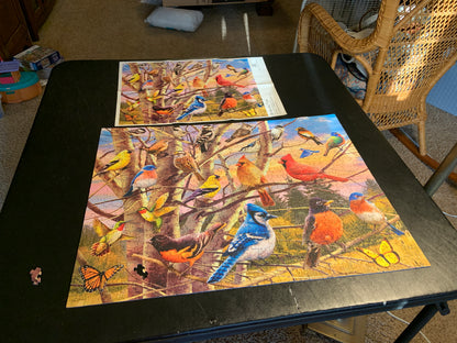 Birds and Tree  - 500 piece jigsaw puzzle with poster