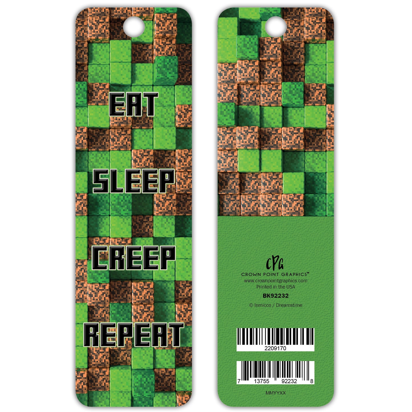 Eat Sleep Creep Repeat -bookmark