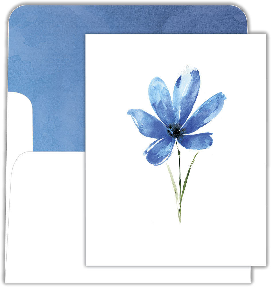 Blue Daisy Note, Box of 15