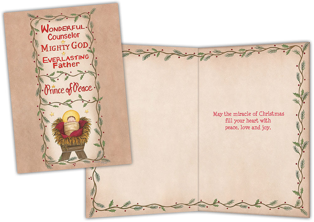 Chalkboard Prince of Peace - Special Finish Boxed Christmas Cards