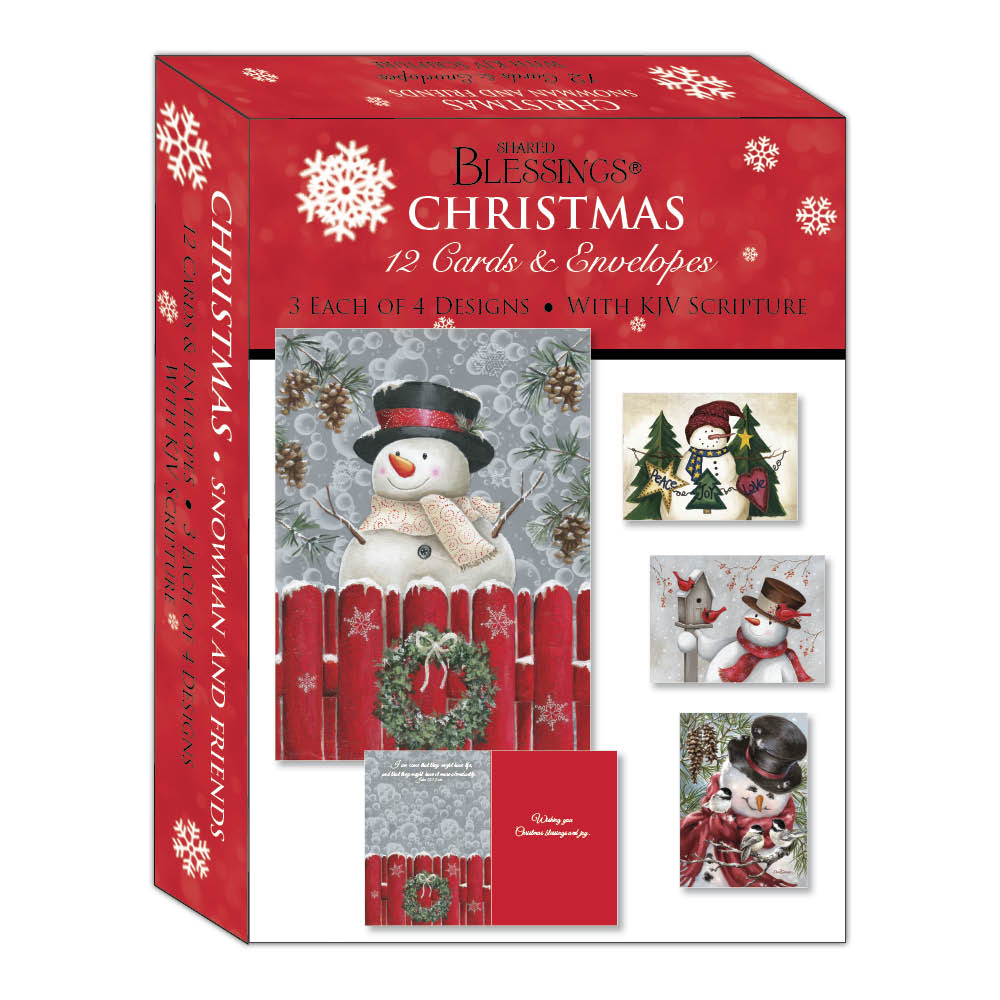 Boxed Christmas Cards - Snowman and Friends