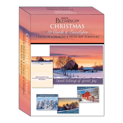 Boxed Christmas Cards - Winter Barn