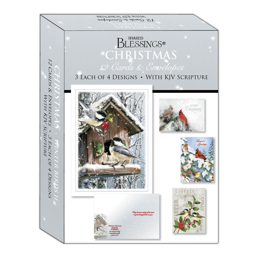 Boxed Christmas Cards - Winter Birds II