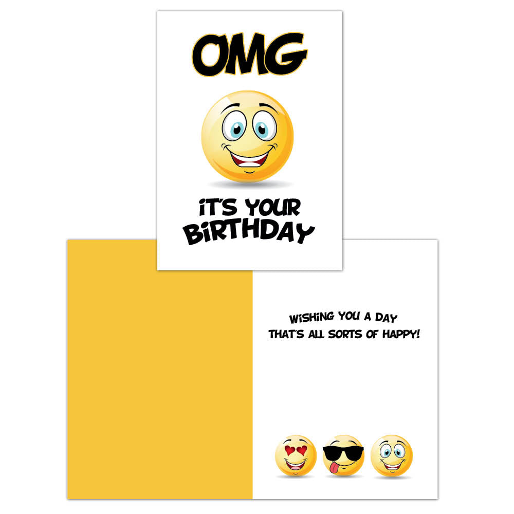 Emoji Birthday - Individual Birthday Card