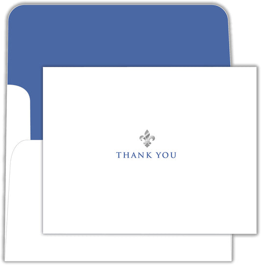 Fleur de Lis - Thank You - Boxed Thank You Cards, Box of 15