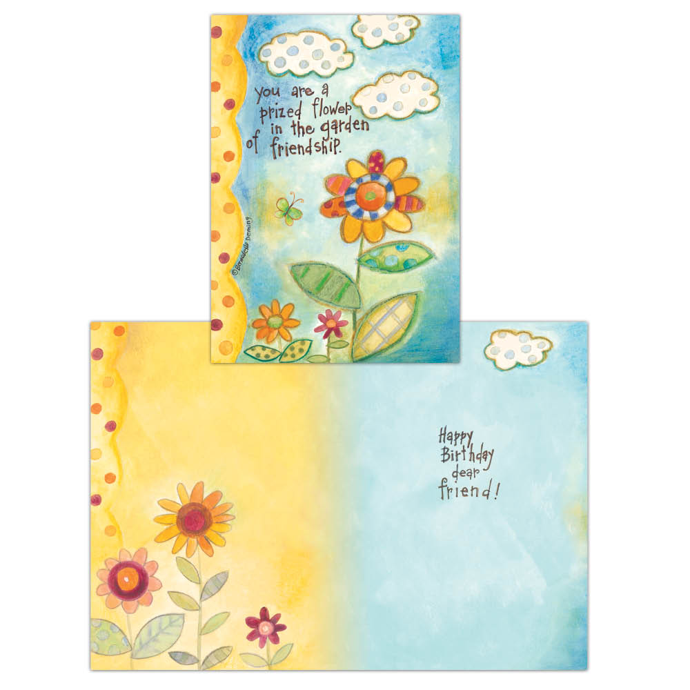 Garden of Friendship - Individual Birthday Card