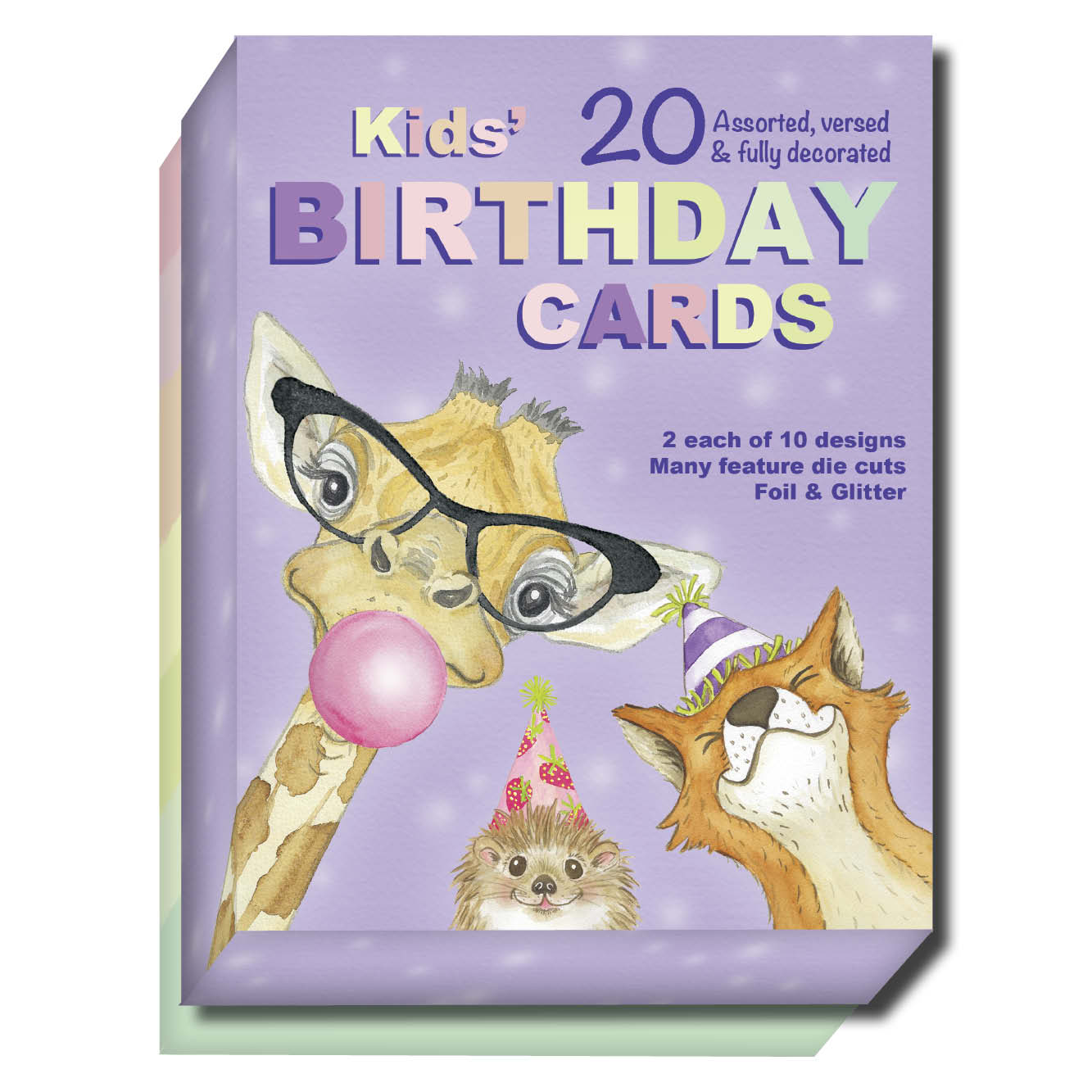 Juvenile Birthday Assort No.4 - Assorted Birthday Cards, Box of 20