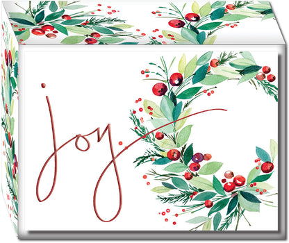 Joy Wreath - Boxed Christmas Cards