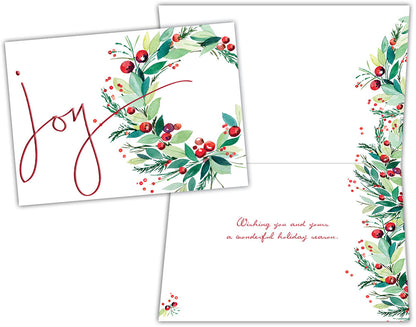 Joy Wreath - Boxed Christmas Cards