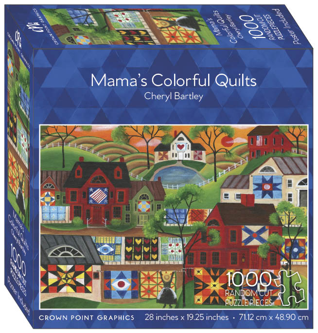 Mama’s Colorful Quilts  - 1000 Piece Jigsaw Puzzle