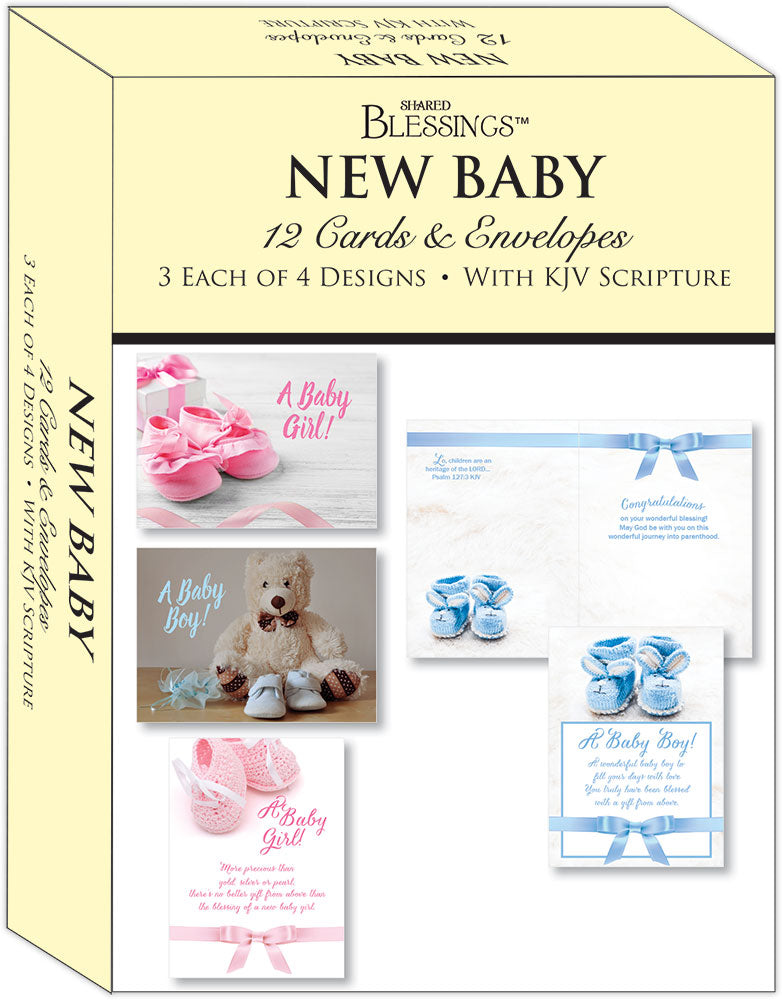 New Baby - Assorted Cards, Box of 12