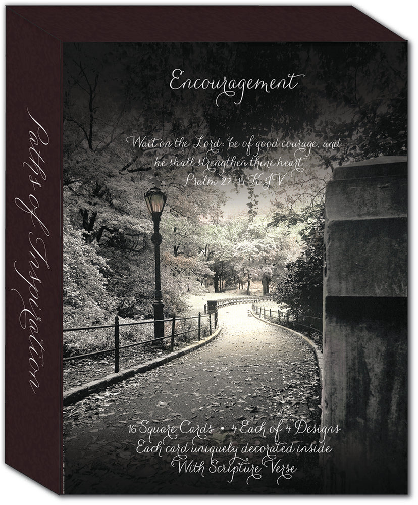Paths of Inspiration - Assorted Encouragement Cards, Box of 16