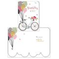 Bicycle and Balloons Birthday - Individual Birthday Card
