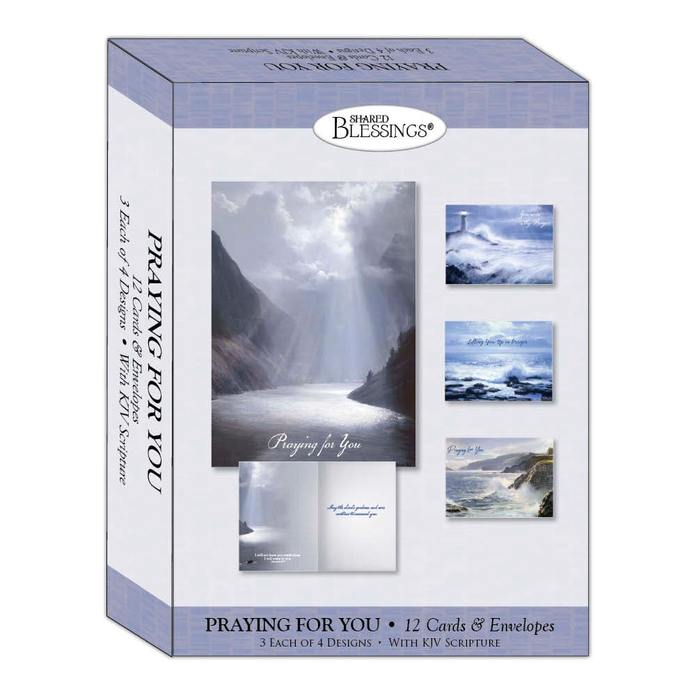 Christian Praying for You Cards by Shared Blessings - Life Journeys 12 Boxed Greeting Cards